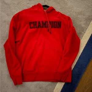 Red Champion Hoodie